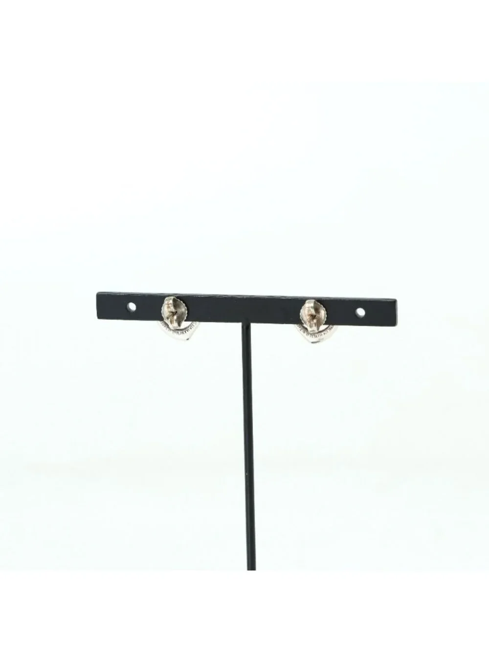 Tiffany & Co Vintage Open Heart Stud Earrings Elsa Peretti 925 Sterling Silver